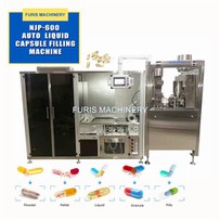 Auto Capsule Filling Gluing Machine Line For Liquid NJP-600
