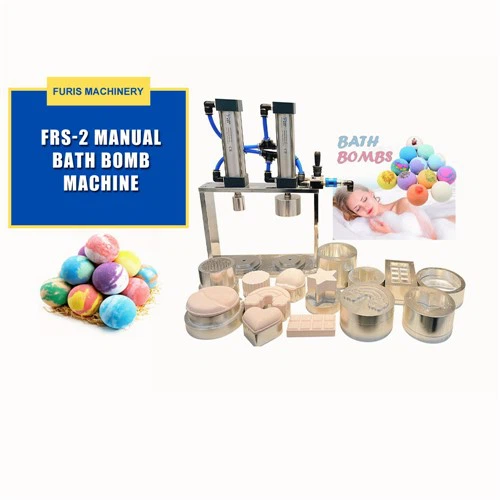 Pheumatic Powder Pressed Bath Bomb Press Machine-Customize Different Shapes